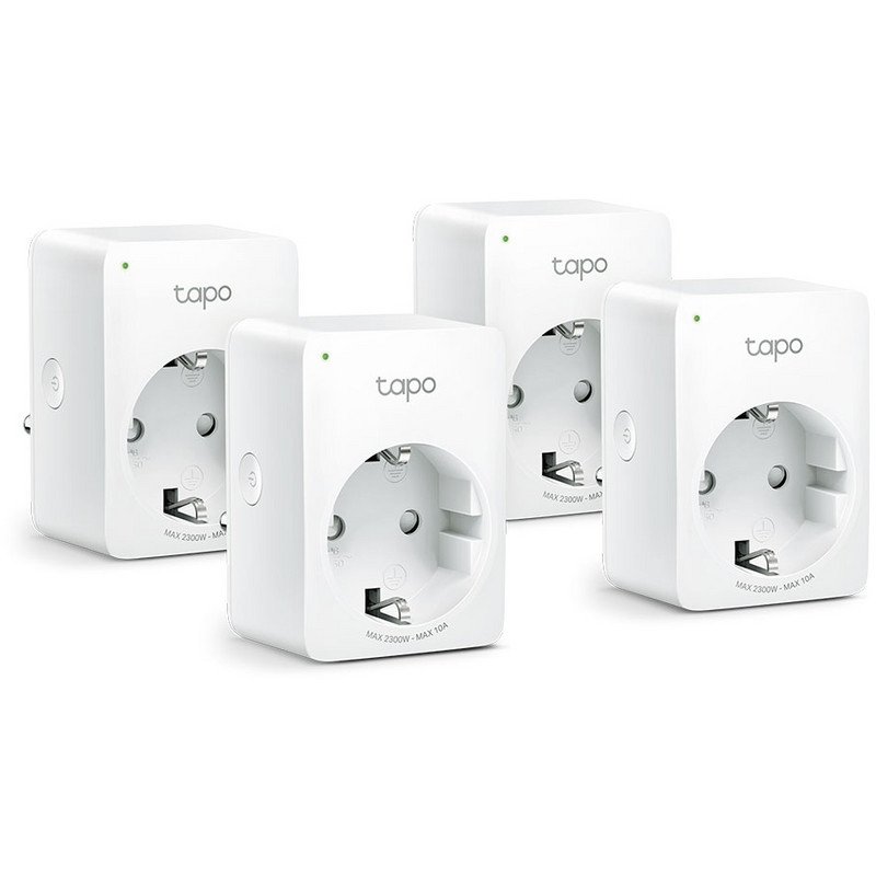 TP-LINK Tapo P100 (4-pack) | Akıllı Mini Wi-Fi Priz | Uzaktan Kontrol | Alexa/Google | Cihaz Paylaşımı | Zamanlama | Kolay Kurulum | Hub Gerektirmez